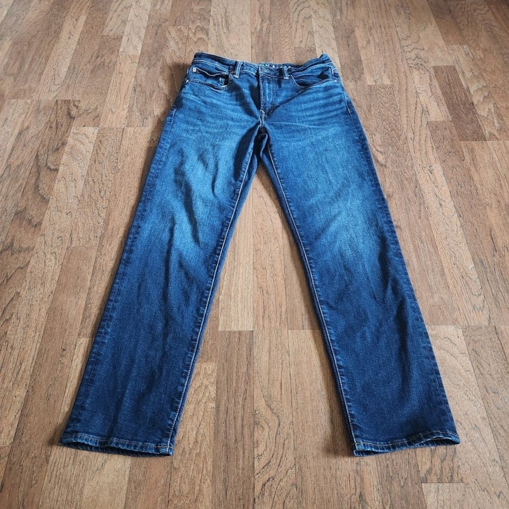 American Eagle Airflex+ Mens 30x32 Straight Leg Jeans Medium Wash Denim 740